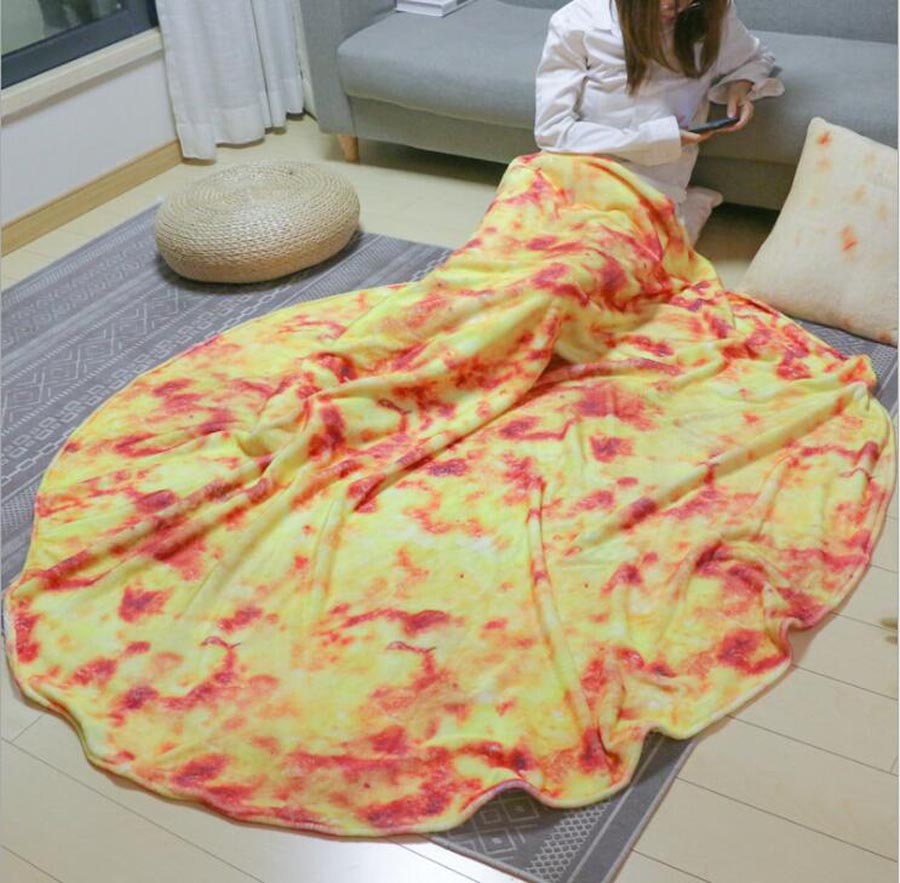 WOSTAR Soft Warm Flannel Burrito Blankets 280Gsm Round Shape throw blankets Coral Fleece Tortilla Nap Wrap travel egg Blankets